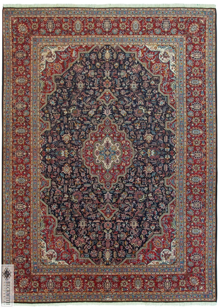 Kashan Navy 9X12 Rug