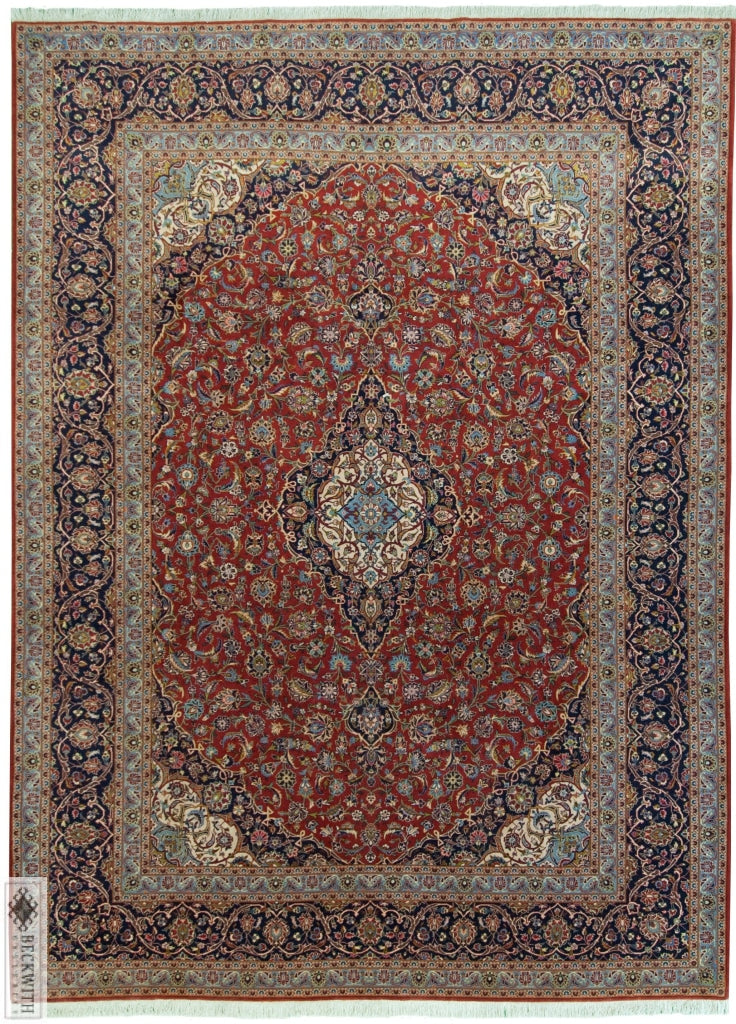 Kashan Red 10 X 13 Rug