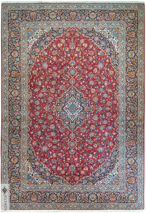 Kashan Red 11.6X16.9 Rug