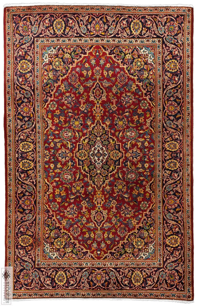 Kashan Red 5X7 Rug