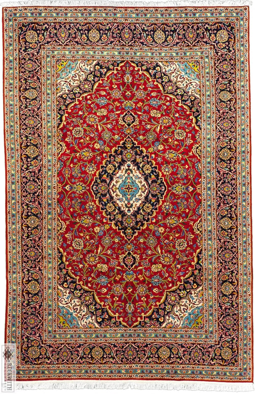 Kashan Red 7X10 Rug