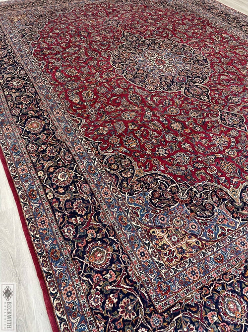 Kashan - Vintage Kurk Wool 145 X 108 Rug