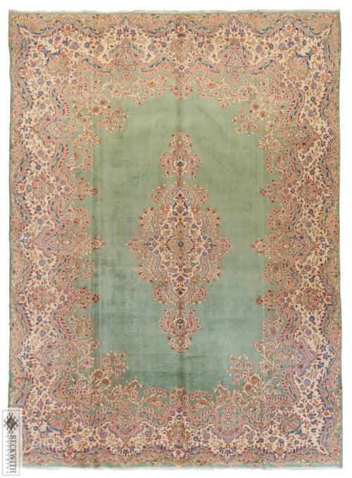 Kerman Green 8X12 Rug