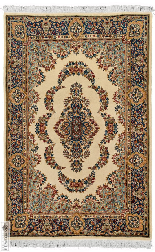 Kerman Ivory 4X6 Rug