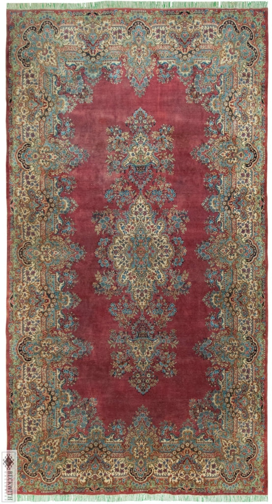 Kerman Rose 8X15 Semi-Antique Rug
