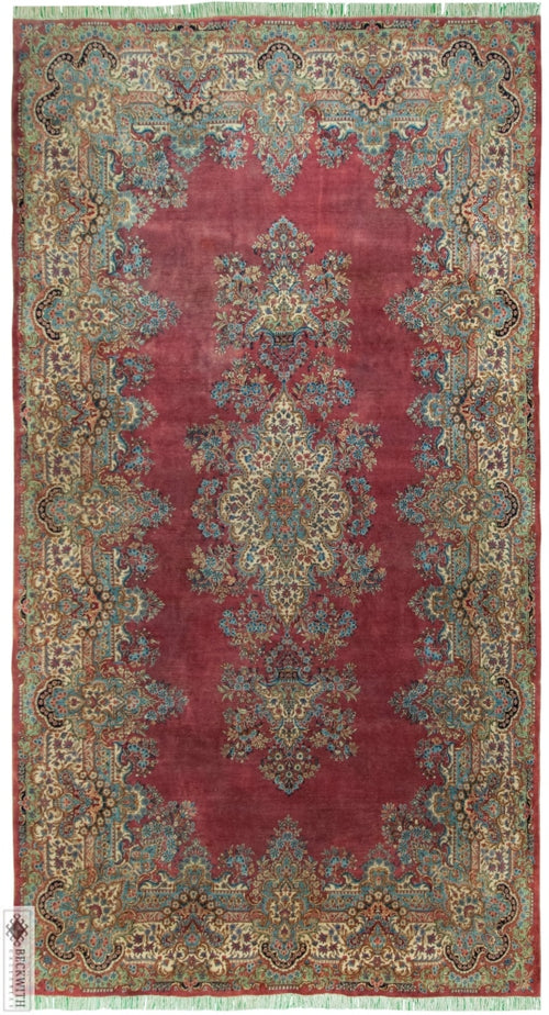 Kerman Rose 8X15 Semi-Antique Rug