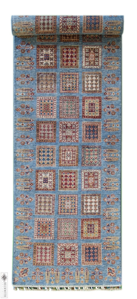 Khorjin Runner Blue 29X10 Rug
