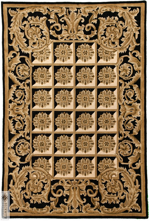 Modern Black 6X9 Rug