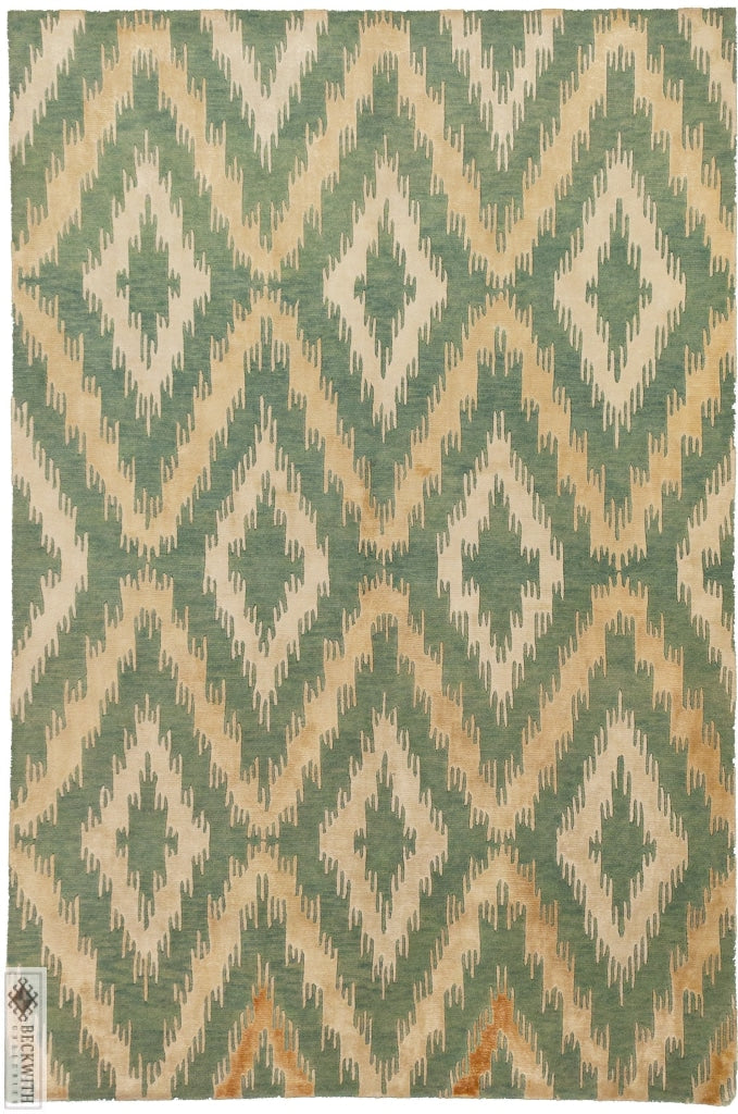 Modern Green 5X8 Rug