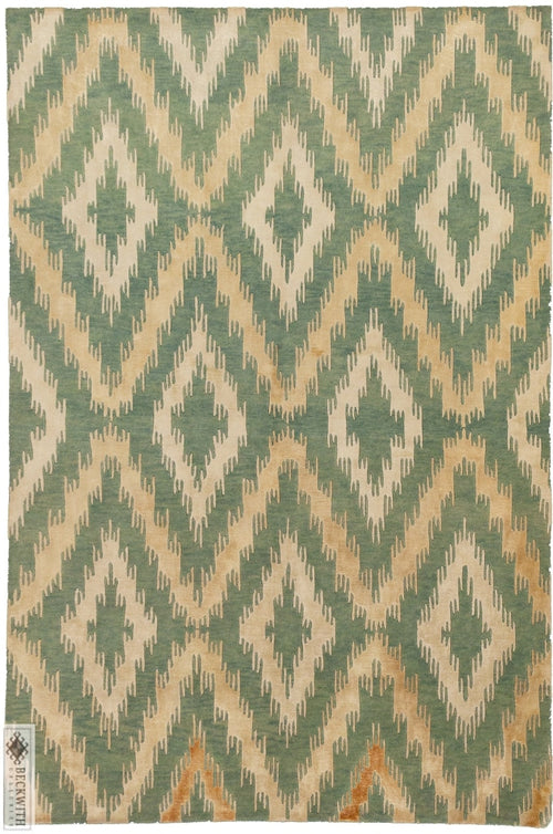 Modern Green 5X8 Rug
