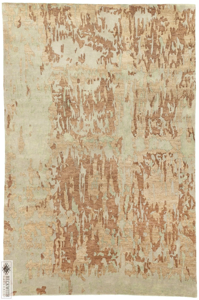 Modern Green 6X9 Rug