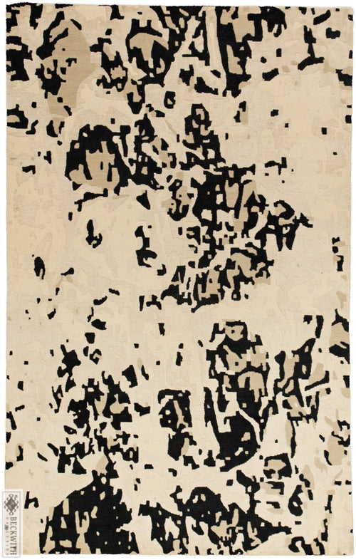 Modern Ivory 5X8 Rug