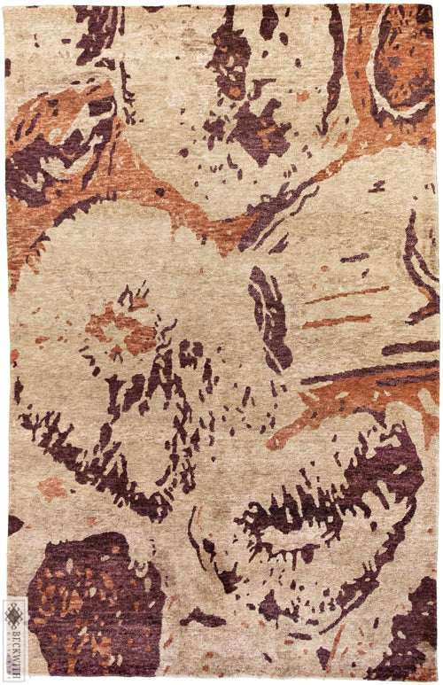 Modern Purple 5X8 Rug