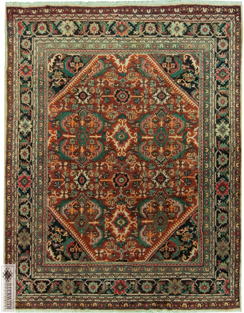 Mushkabad Red 9X12 Rug