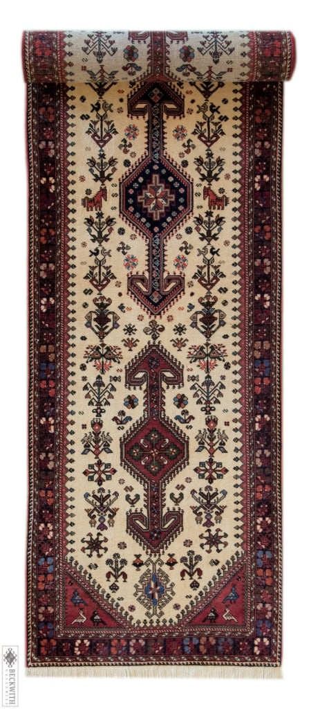 Nasirabad Runner Ivory 29X910 Rug