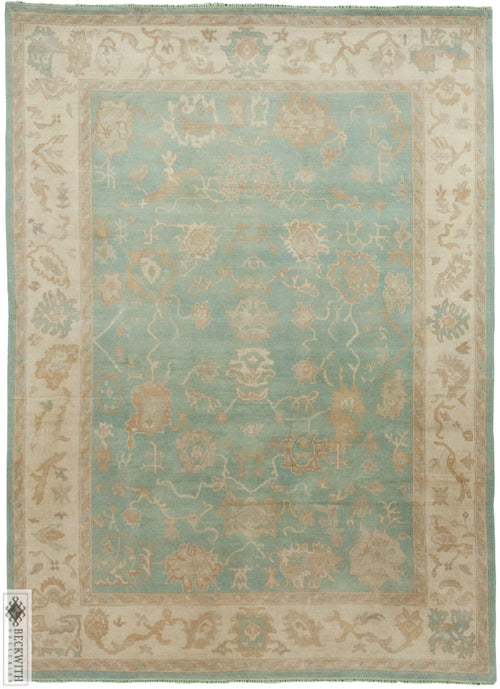 Oushak Blue 9X12 Rug