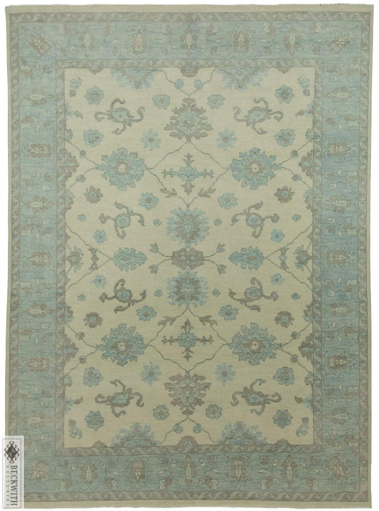 Oushak Ivory 9X12 Rug