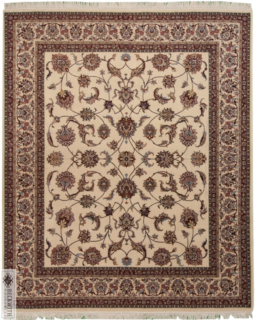 Persian Mashad Ivory 8X10 Rug