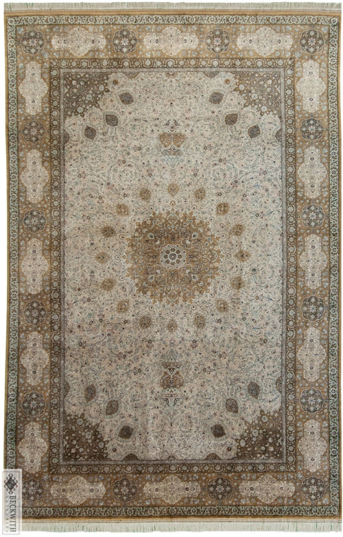 Qom Beige 8X12 Rug