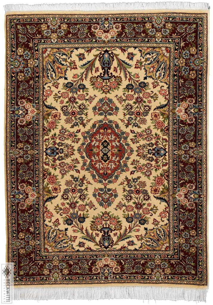 Qom Ivory 3X5 Rug