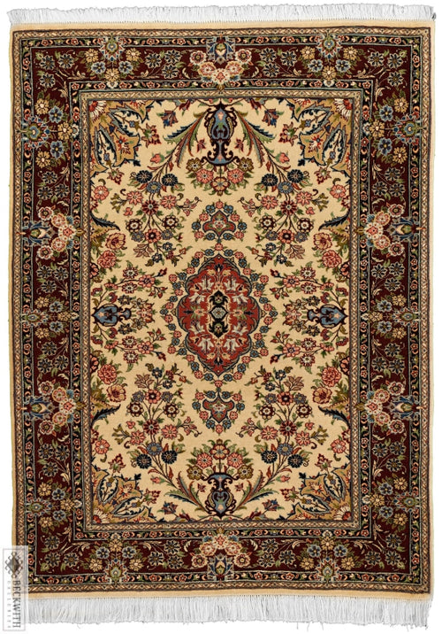 Qom Ivory 3X5 Rug
