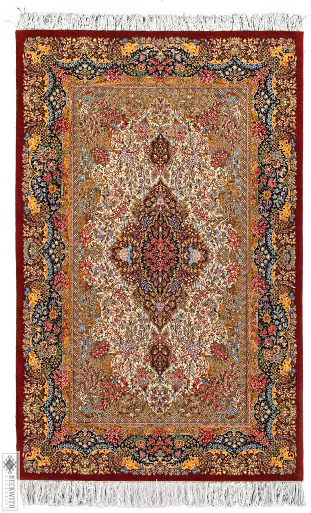 Qom Ivory 3X5 Rug