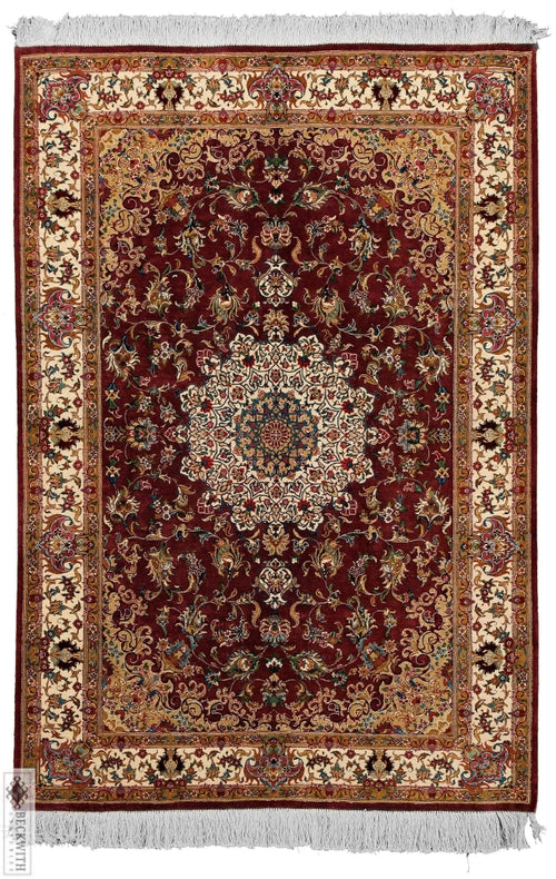 Qom Silk Red 3X5 Rug