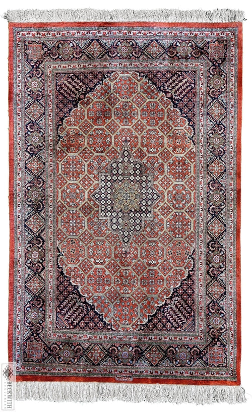 Qom Silk Rust 3X5 Rug
