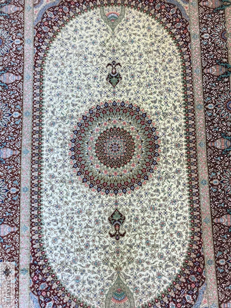 Qum 100% Silk 69 X 42 Rug