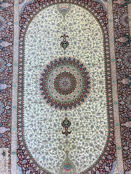 Qum 100% Silk 69 X 42 Rug