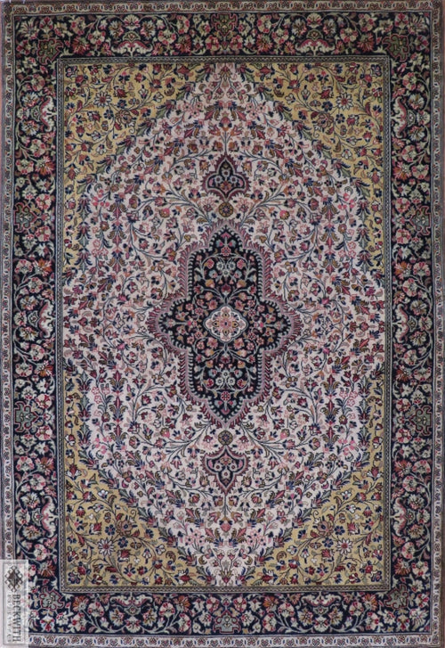Qum Kurk Wool 52 X 37 Rug