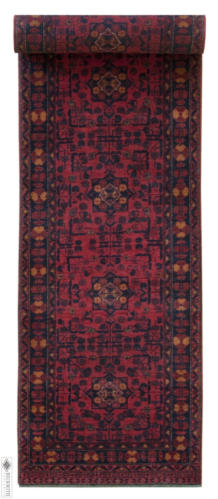 Qundus Runner Red 26X102 Rug