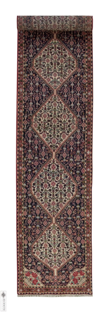 Sanandaj Runner Navy 110 X 82 Rug