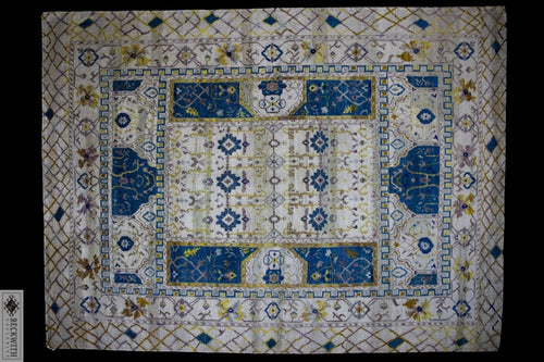 Sari Silk Ivory 9X12 Rug