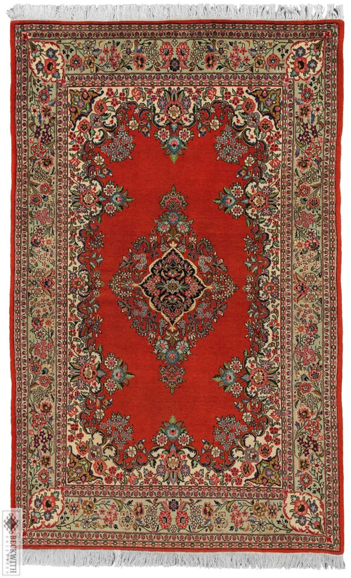Sarouk Red 5X7 Rug