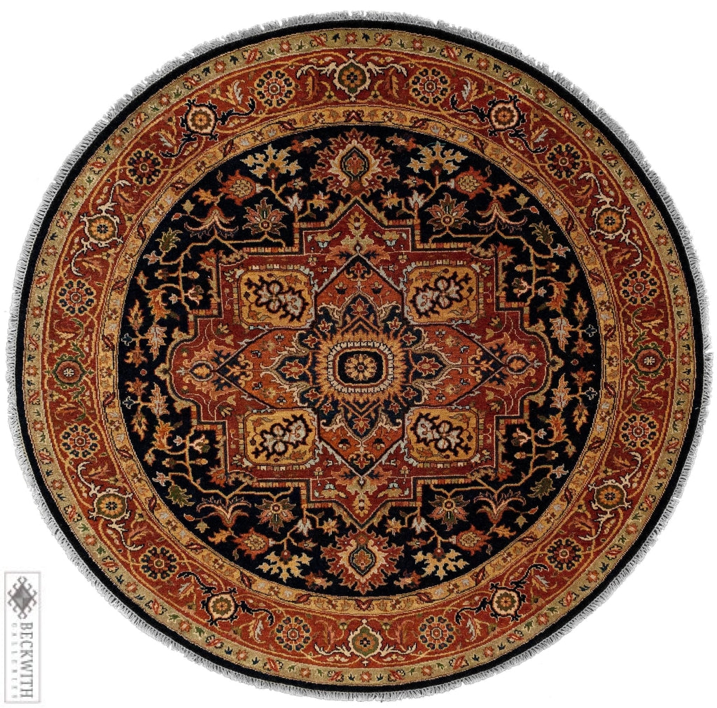 Serapi Navy 6X6 Rug