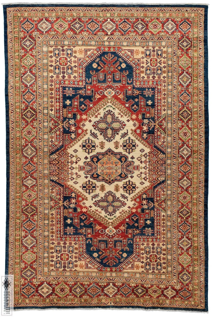 Super Kazak Blue 5X8 Rug