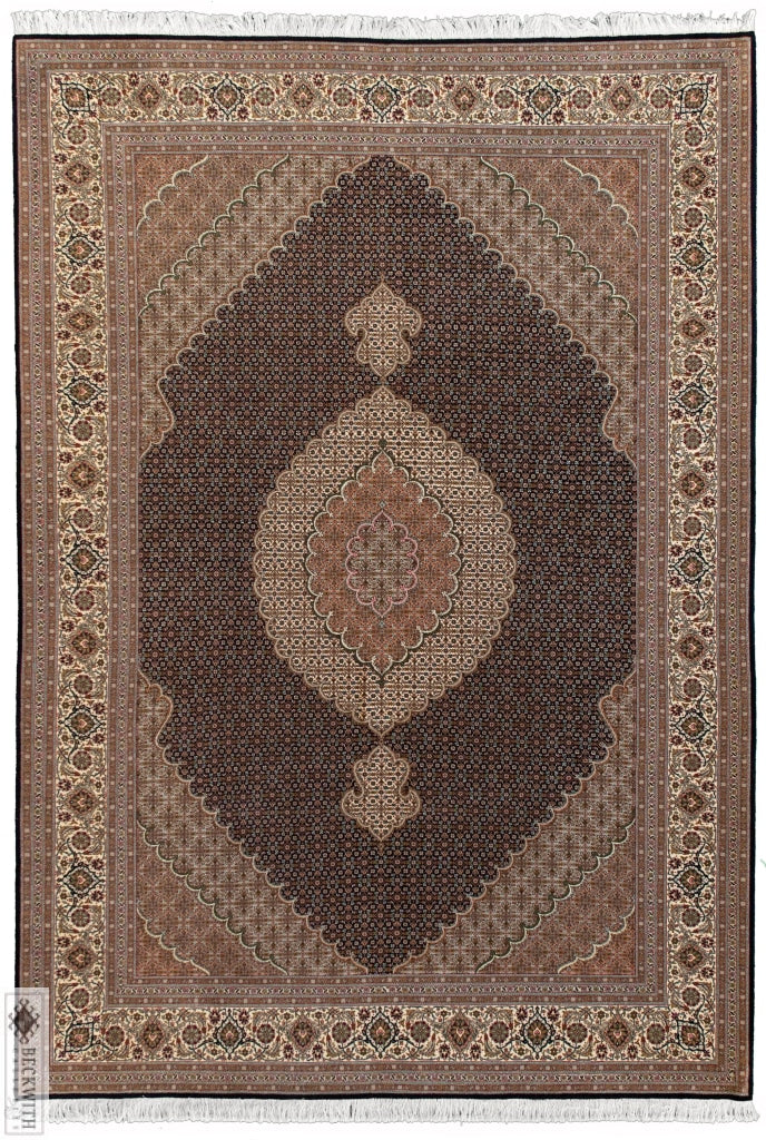 Tabriz Black 7X10 Rug