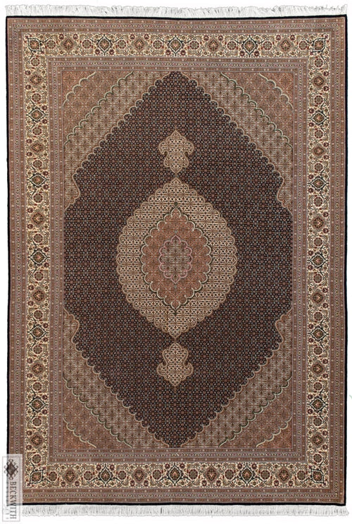 Tabriz Black 7X10 Rug