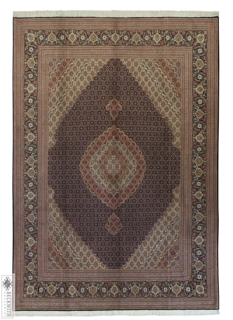 Tabriz Black 8X11 Rug