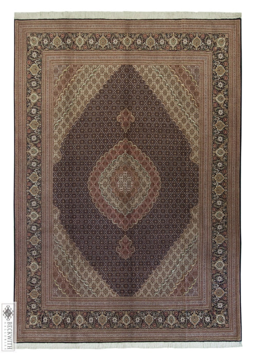 Tabriz Black 8X11 Rug