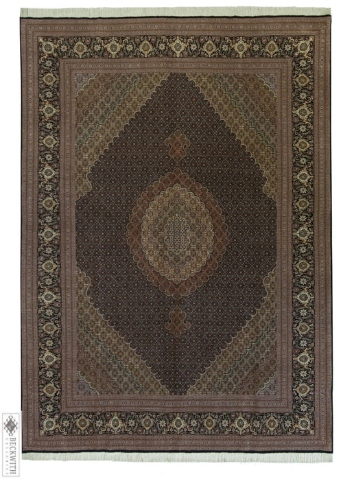 Tabriz Black 8X11 Rug