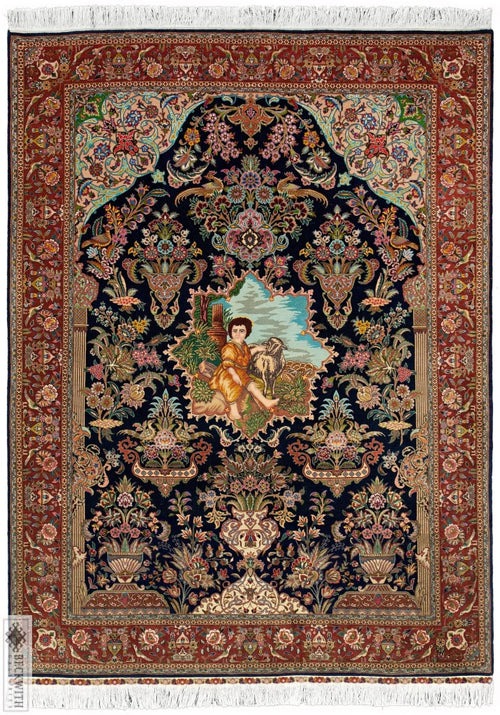 Tabriz Blue 5 X 7 Rug