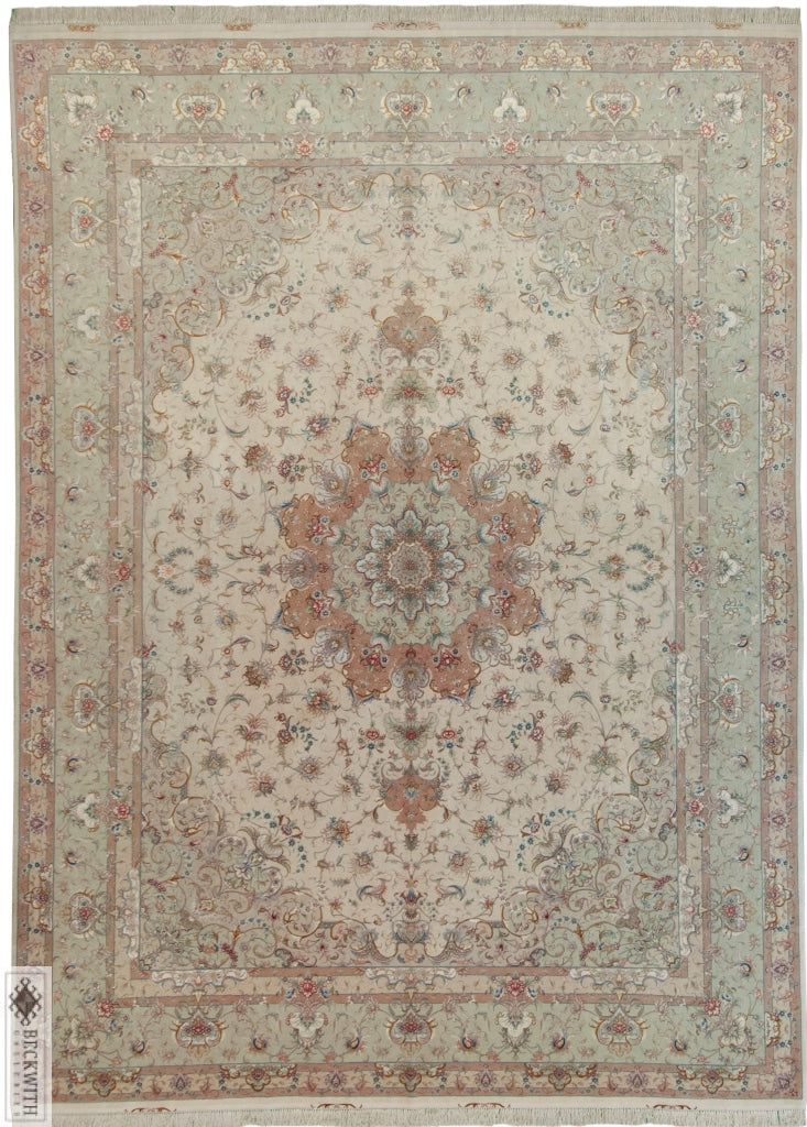 Tabriz Ivory 10X13 Rug