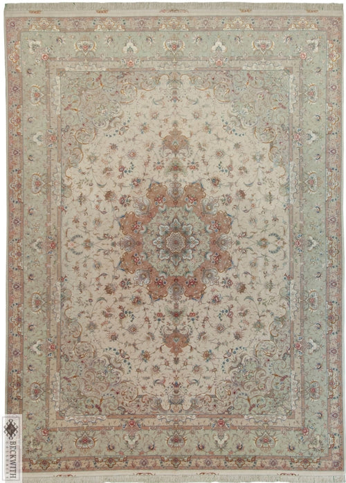 Tabriz Ivory 10X13 Rug