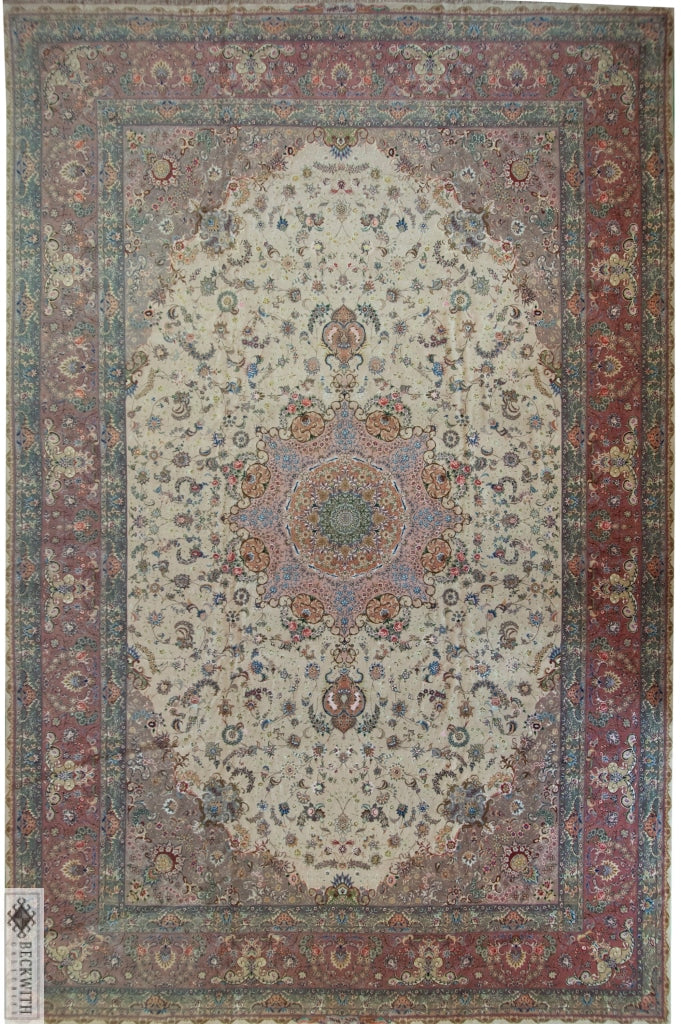 Tabriz Ivory 13X19 Rug