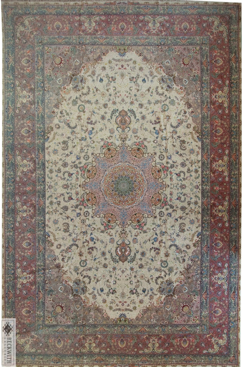 Tabriz Ivory 13X19 Rug