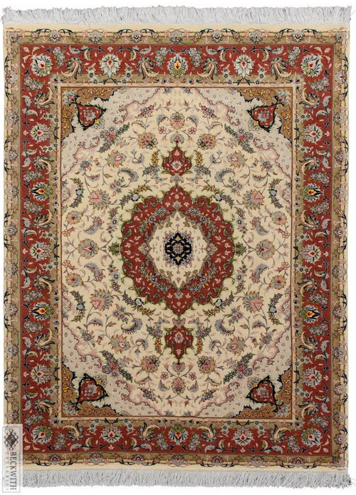Tabriz Ivory 5X7 Rug