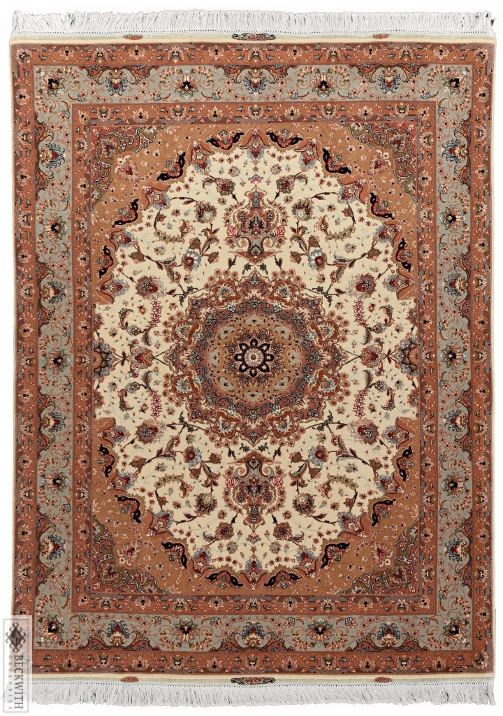 Tabriz Ivory 5X7 Rug