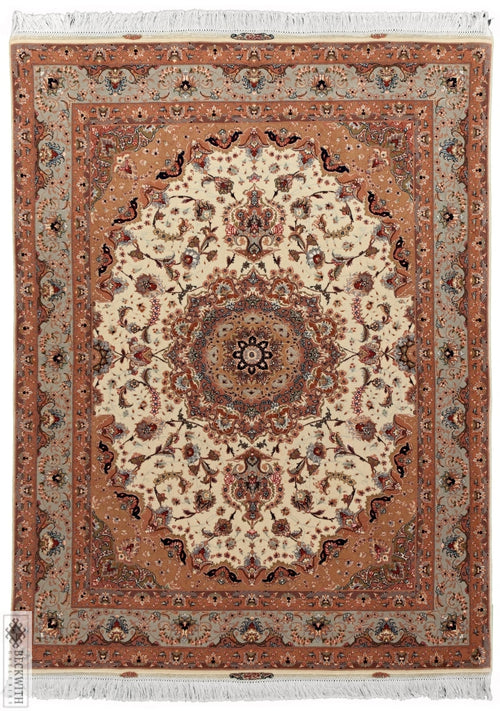 Tabriz Ivory 5X7 Rug